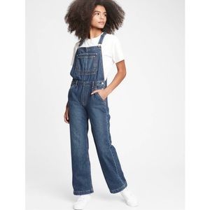 Gap 90's Inspired Baggy Denim Overalls, Dark Vintage Wash.- Size XS